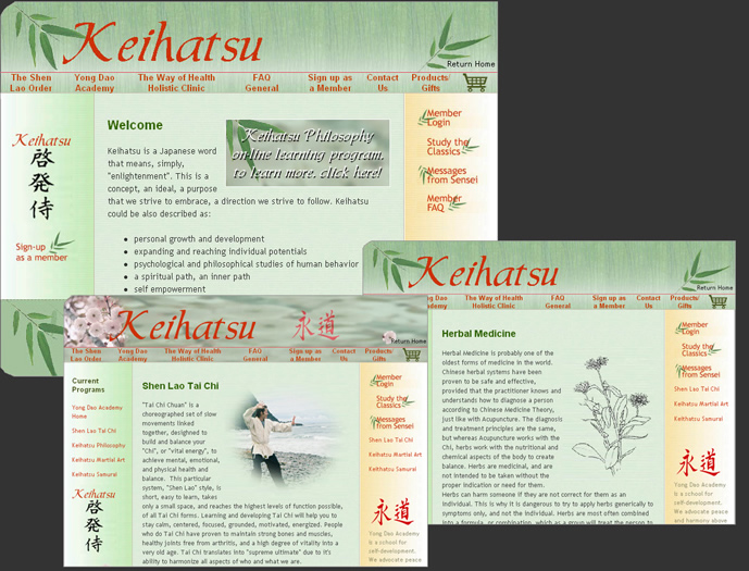 Keihatsu website design